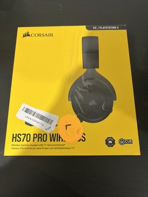 Corsair HS70 Pro Wireless Gaming Headset with Charging cable  ( No Usb Dongle )