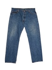VTG Y2K Mens Levis 501xx Jeans Light Wash Denim Button Fly WPL423 Size 40x35