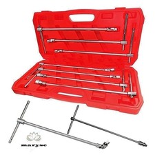 Set Chiavi a T Doppio Snodo 7 Pezzi 8-10-12-13-14-17-19 mm Chiavi Lunghe Snodate