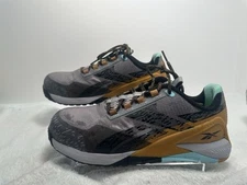 Reebok Nano Size 7.5 X1 Adventure Work Shoes Composite Toe Silver Grey Black