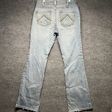 Ariat Jeans Womens 31R Blue Real Denim Mid Rise Stretch Whipstitch Boot Cut