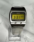 New ListingVintage Seiko 0624-5009 Quartz LC Lemon Face Digital Watch-Minty!