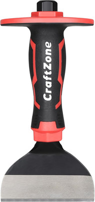 8-Inch Rock Chisel, Masonry Chisel with Protective Handle, Heavy Duty Flat Concr
