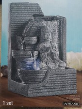 END 30-APR Buddha Tabletop Water Fountain H 9.50" W 6" D 5"