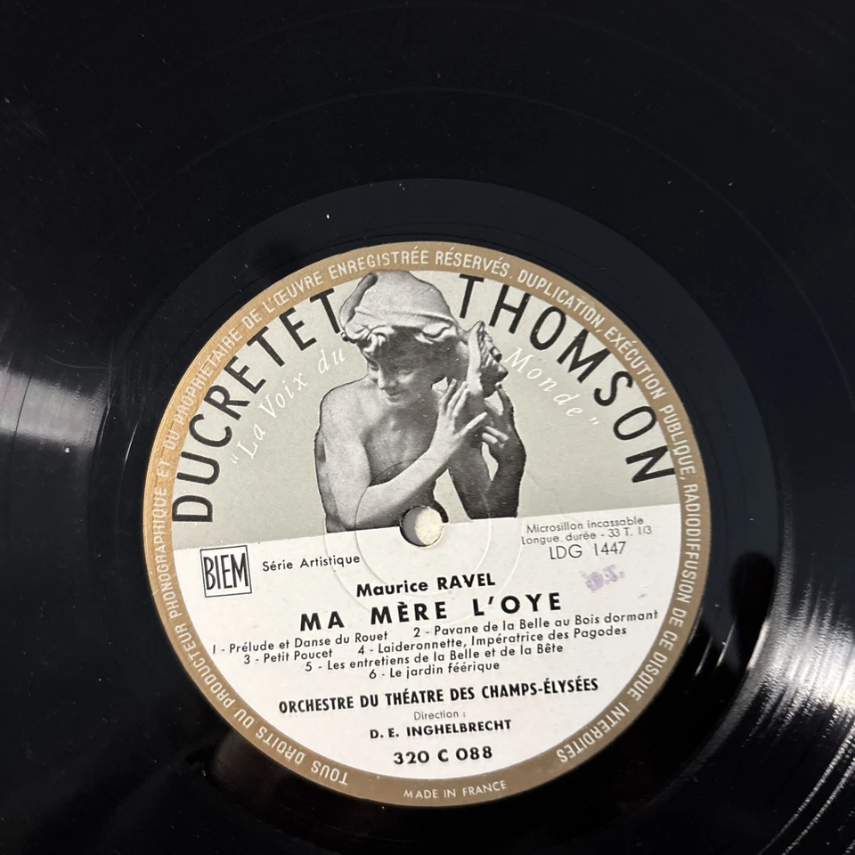 Ravel: Ma Mere L'Oye-Orch Du Theatre des Champs-Inghelbrecht ORIG FRENCH LP NM - Image 4 of 4