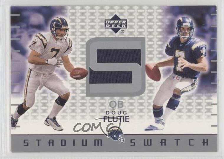 2002 Upper Deck Stadium Swatch Doug Flutie #SS-DF 7xr