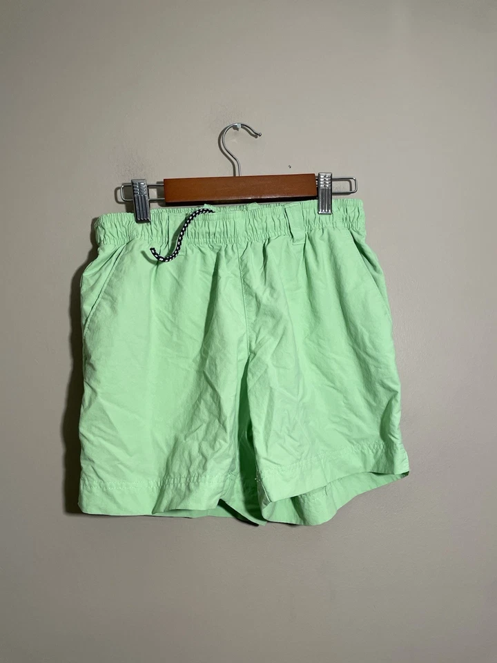 Columbia Backcast Water Shorts Women's XS 5 Inch Drawstring Pockets Lime Green - Image 4 of 4