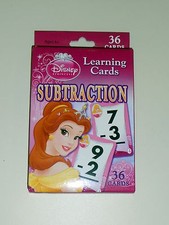 Disney Princess Subtraction Learning Cards