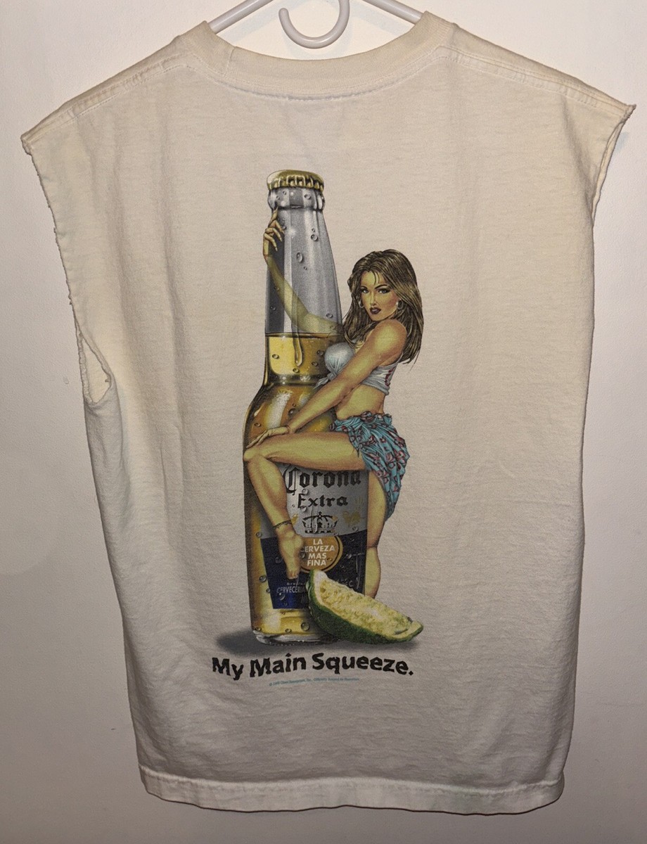 90s Corona Extra コロナビール ピンナップ 企業Tシャツ 99年 Vintage Corona Extra Beer Shirt Adult Size M 1999 | eBay