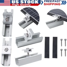 Adjustable Roof Solar Panel Mounting Brackets Kit System For 1-4 PCS Solar Panel
