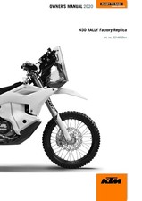 KTM Owners Manual Book 2020 450 RALLY Factory Replica
