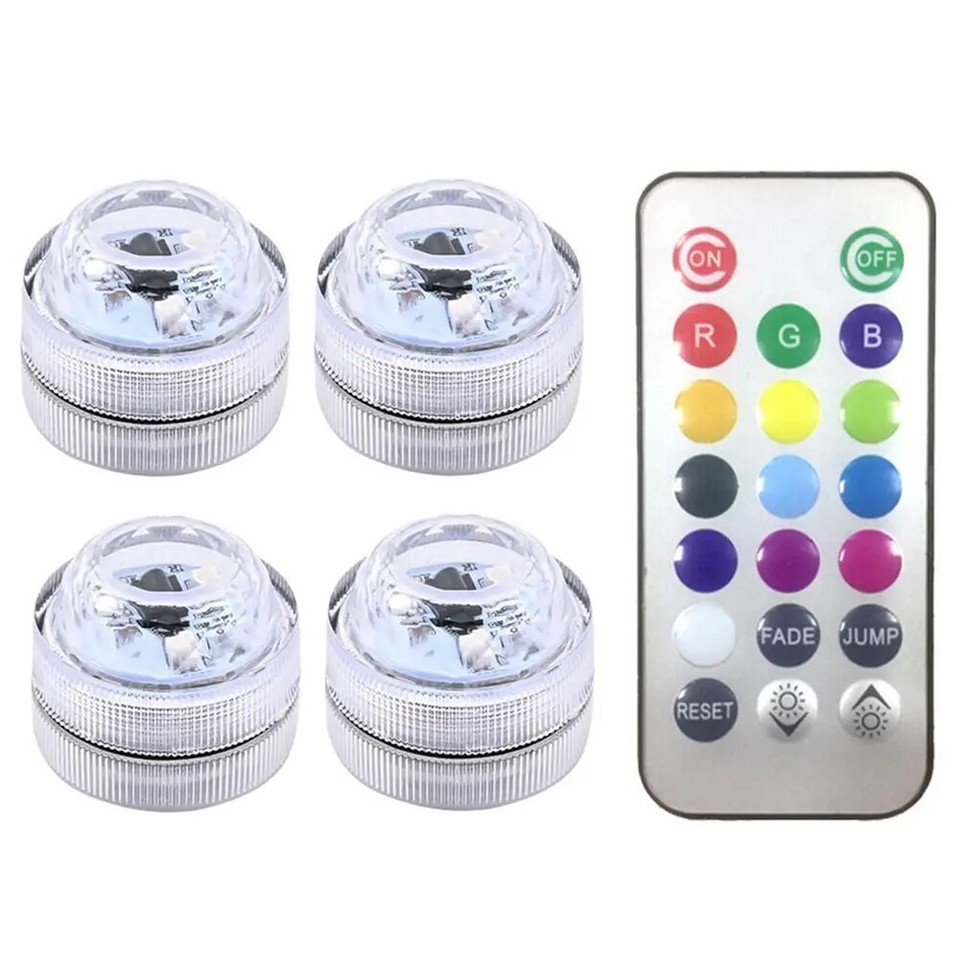 Wireless Adhesive LED Car Interior Ambient Light Colorful Remote