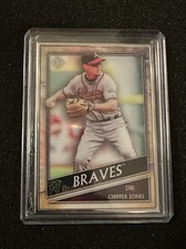 2020 TOPPS TRANSCENDENT #10 CHIPPER JONES *SILVER FRAMED BASE #47/95*  BRAVES