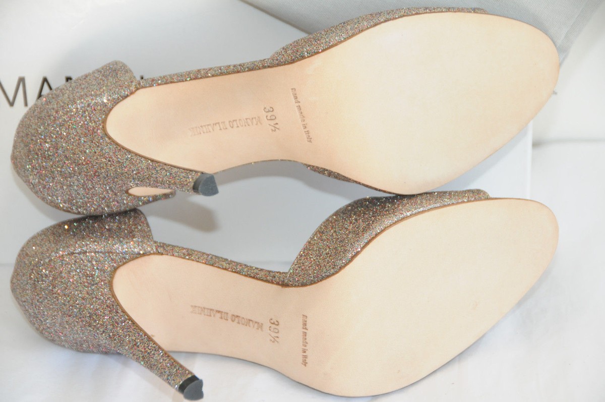 Escarpins Paillettes Manolo Blahnik ASTUTADO 115 - Taille 39.5, Neuf Avec Boîte, Mariage