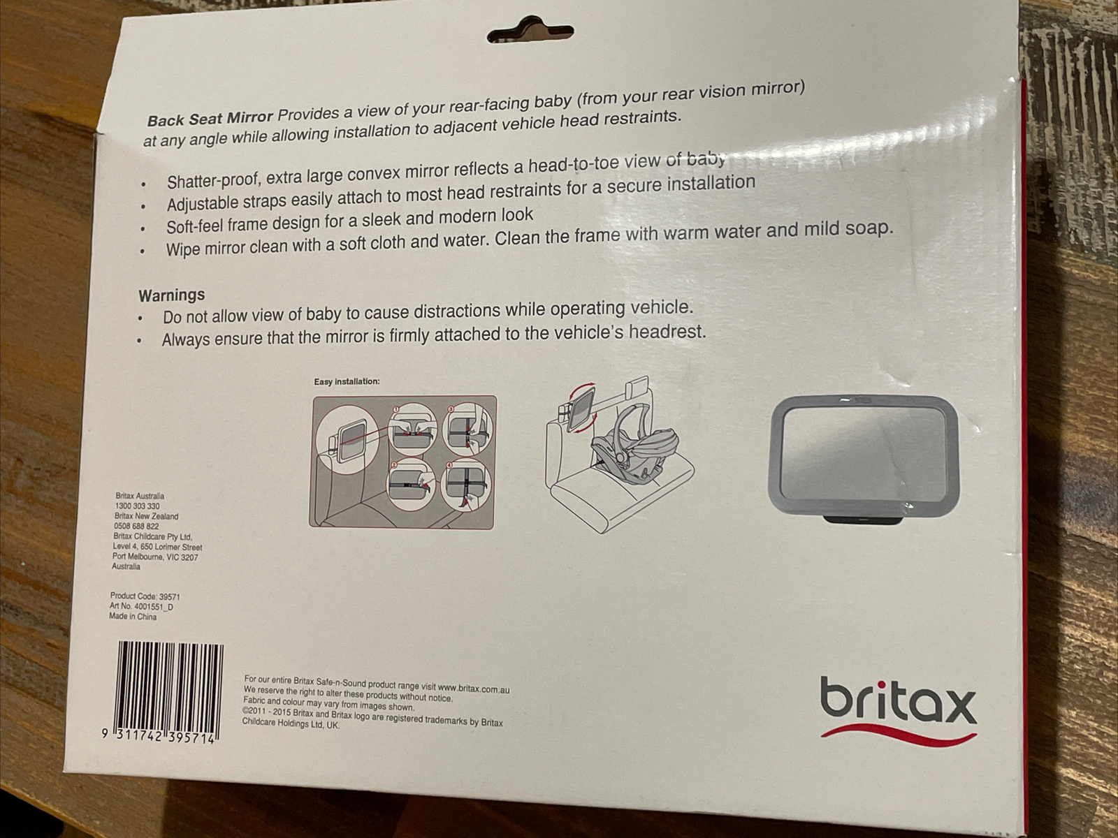 Britax Back Seat Swivel Mirror (baby Bunting) for sale online eBay