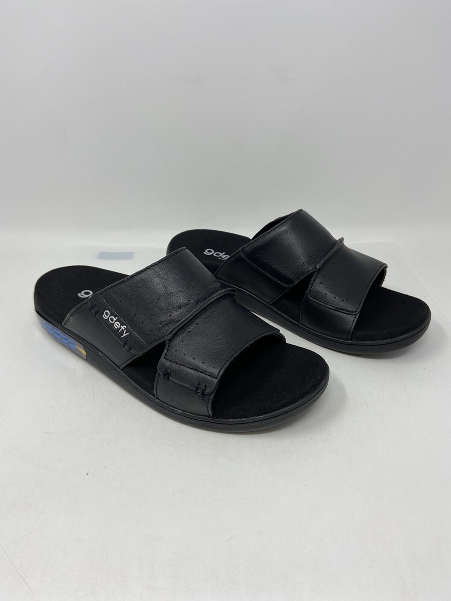Gravity Defyer GDefy Eltal Leather Slip On Slides TB8170L  display picture 2