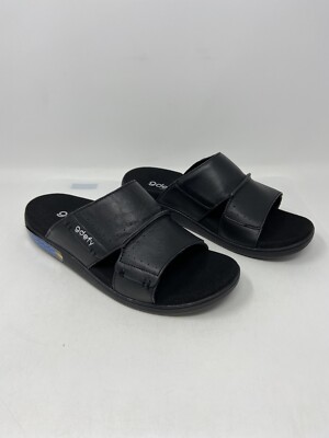 Gravity Defyer GDefy Eltal Leather Slip On Slides TB8170L Men s Size: 8