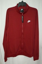 Nike Sportwear Men's Dark Red Poly Knit FZ Track Jacket BQ2014-618 Size L NWT