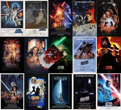 Star Wars Kult Klassiker Film Serie Poster & Leinwand, gerahmt & ungerahmt