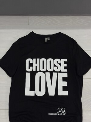 Katharine Hamnett London “Choose Love” Avant Garde Y2K Glam T 