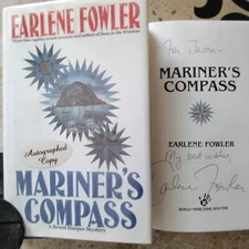 Earlene Fowler SIGNED Mariner's Compass Benni Harper 1st Ed HCDJ 1999 Mystery