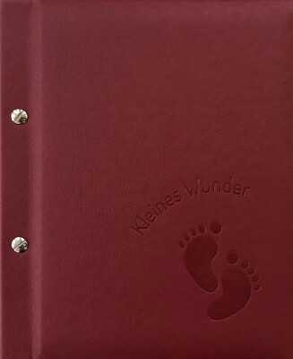 Baby-Stammbuch ESTHER, Apfelleder | Das besondere Geschenk  | Mutterpasshülle