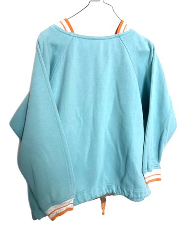 Sudadera De Colección Puma Para Mujer Talla M Verde Azulado Logo Cuello Cuadrado Cordón Puño Inferior Y2K - Imagen 2 de 5