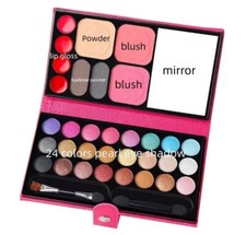33 Pice Eyeshadow Powder, Brush Lipstick Cosmetics Makeup Cage For Kids Beginner