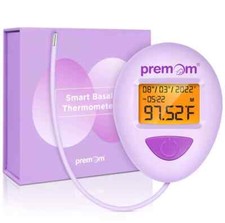 Premom Smart Basal Thermometer Fertility Tracker Tracks Ovulation, Retail 45.99