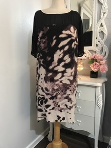 warehouse pink leopard print dress