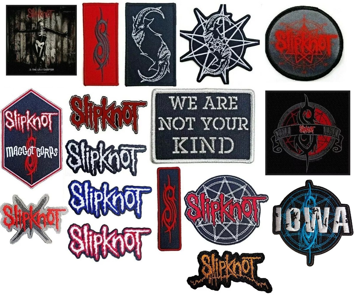 SLIPKNOT - OFFICIAL PATCH - GRAY CHAPTER logo TRIBAL goat