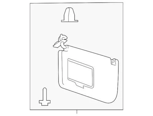 Genuine Ford Sun-Visor HC3Z-2504105-KB