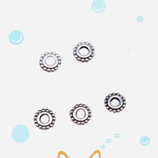 500 Pcs Multicolor Tibetan Silver Spacers Beads 6X6MM Diy Jewelry Making L14564