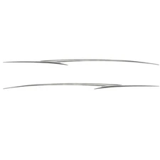 Tracker Boat Graphic Decal 135981 / 135982 | Silver Stickers (Set of 2)