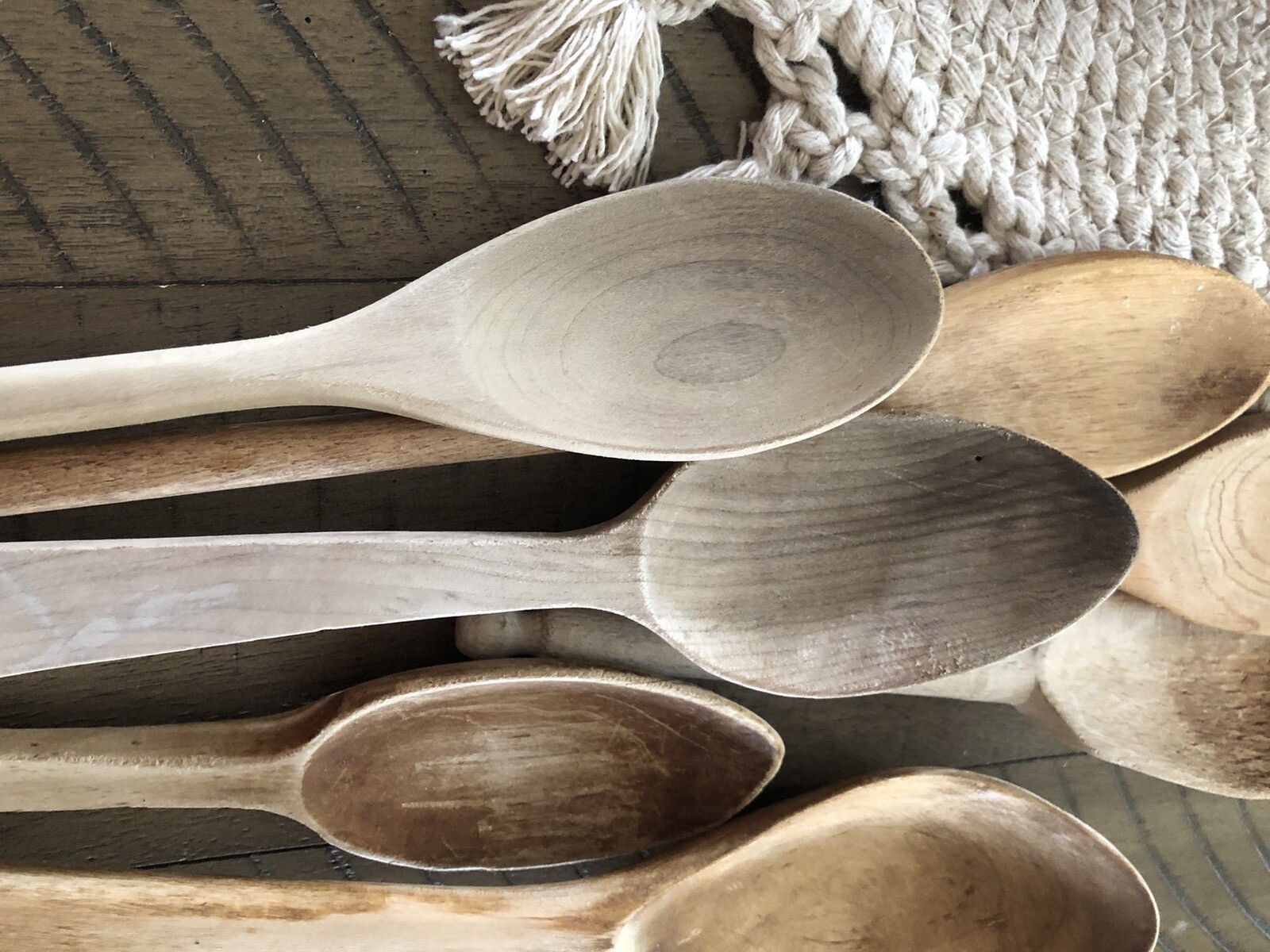 Lot Of Vintage Wooden Spoons eBay