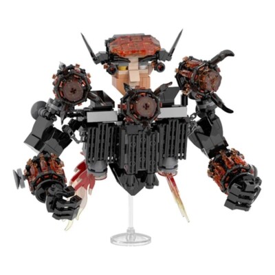 Skibidi Toilet Upgraded G-Man Building Blocks Set