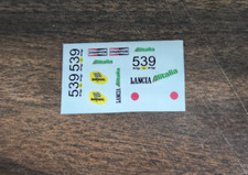 Aurora AFX G-Plus S Lancia Stratos Japan Reproduction Clear Stickers Die Cut 