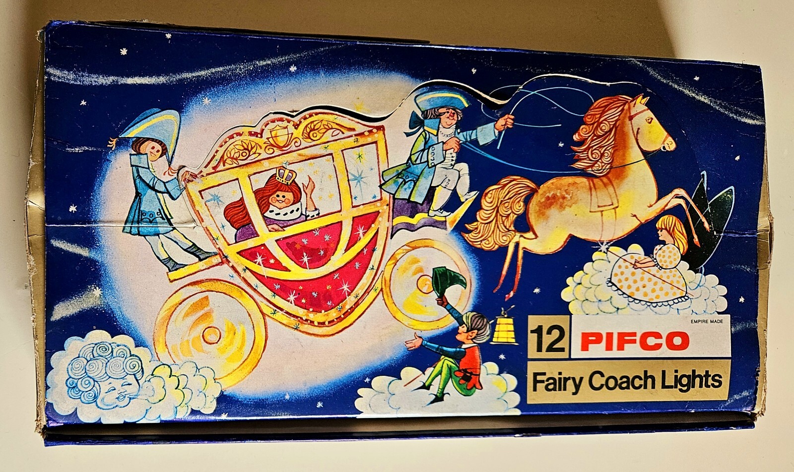 Pifco 12 Cinderella Fairy Carriage Christmas Vintage Lights.Boxed