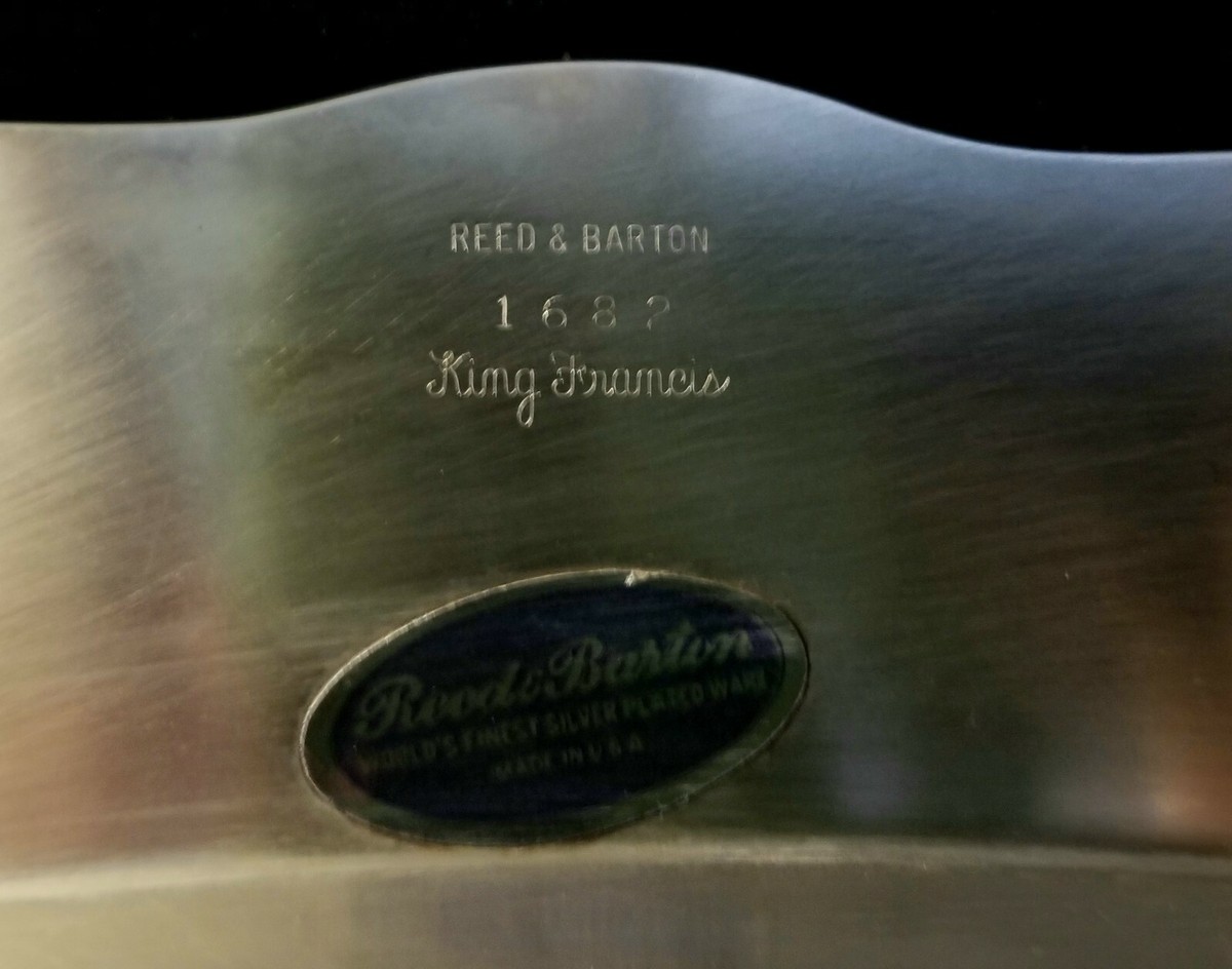 1978 Reed & Barton Lg Silver Plated Serving Tray King