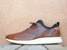 JOHNSTON MURPHY Dress Shoes Cognac Brown Leather Plain Toe Sport Oxford Size 13M