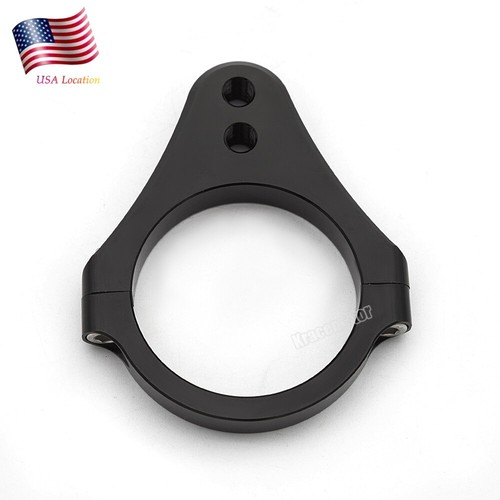 52mm Motorbike Steering Damper Mounting Clamp Bracket Fork Frame Aluminium Black - Picture 4 of 12