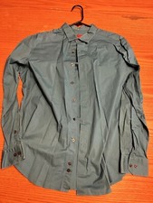 Alfani Men  s large Blue Long Sleeve Button Down Shirt.