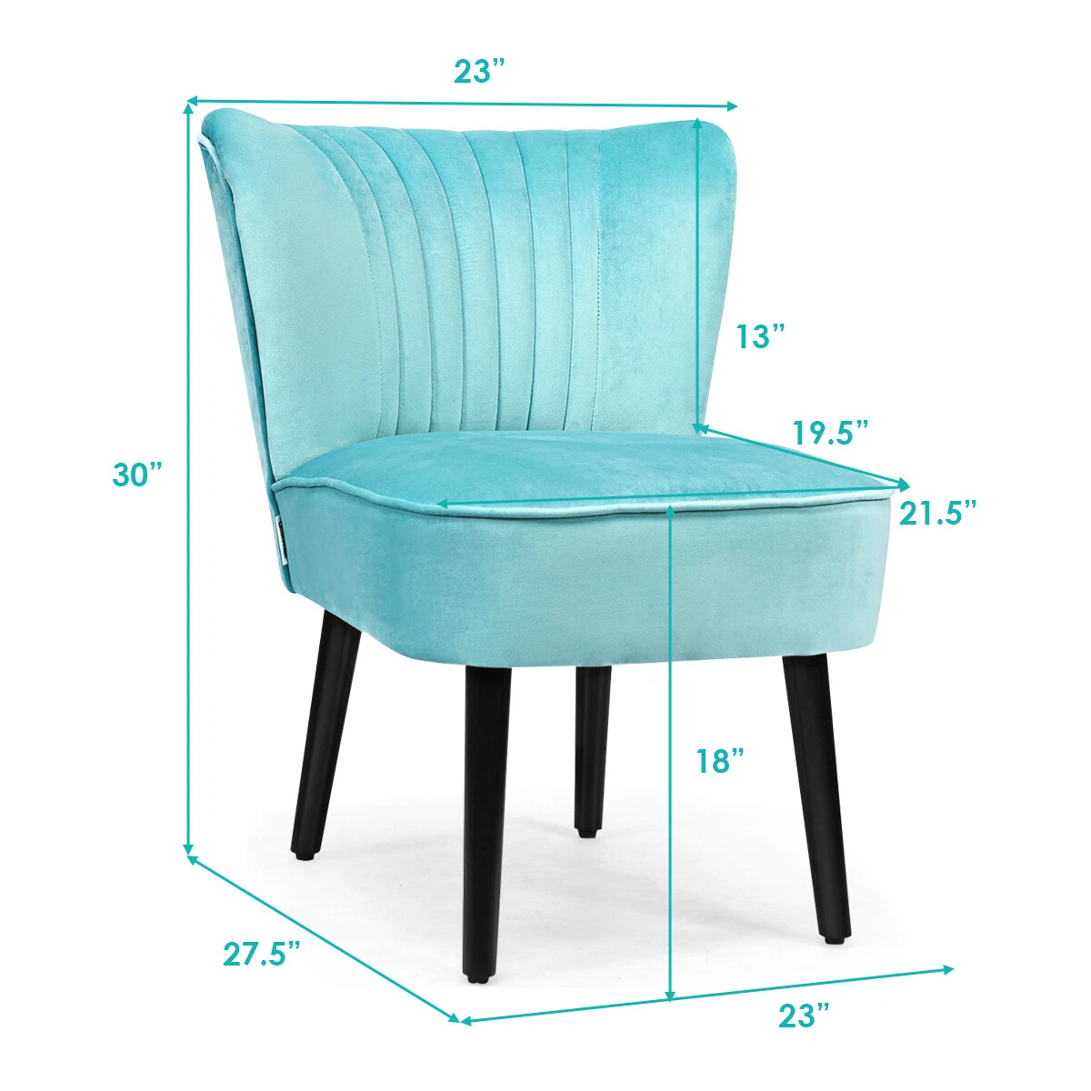 Turquoise accent chair set outlet of 2
