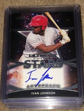 IVAN JOHNSON 2019 Leaf ULTIMATE Autograph on card REDS FUTURE STARS PROSPECT