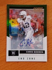2017 Score Rookie Auto End Zone #428 Chris Godwin Penn St Buccaneers #'d 4/6