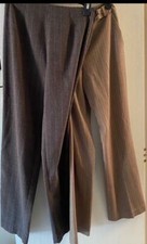 Vintage 2 Pairs Womens Striped Dress Pants Sears Sz 6 Petite Polyester Theater