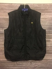 Vtg Rocawear Classic Men's  Medium Black Puffer Vest Jacket W Logo Stamp At Back