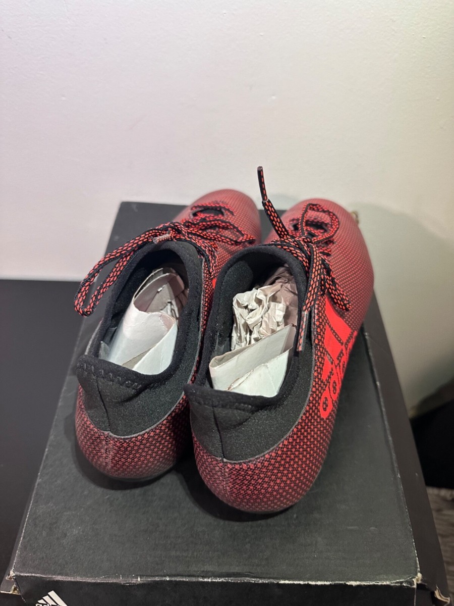 シューズ x17.1fg/ag Adidas Soccer Cleats X17.1FG Men's US 8.5 Black Solar Red