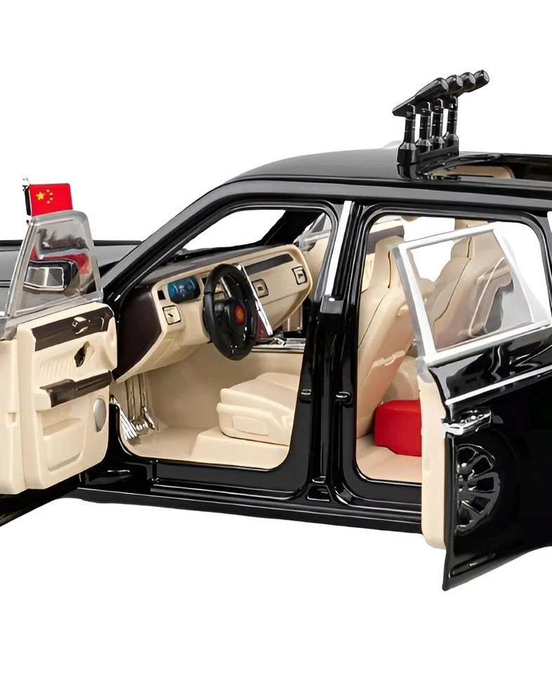 New Xi Xinping Presidential Limousine HONGQl LK5 1/24 Diecast Meticulous Detail - Image 2 of 4