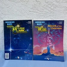 THE MAGIC CRYSTAL VOLUME 1 &2 Moebius Bati , Island Of The Unicorn Comcat Comics